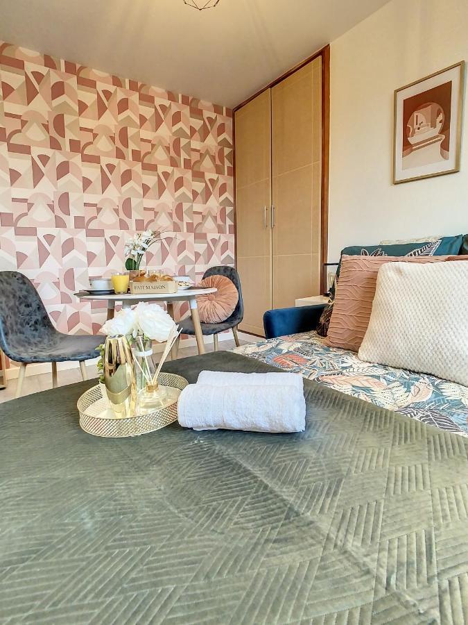 Joli Studio Meuble Tout Equipe Hyper Centre Wifi Apartment Troyes Luaran gambar